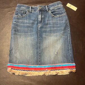 Anthropolgie Jean Skirt
